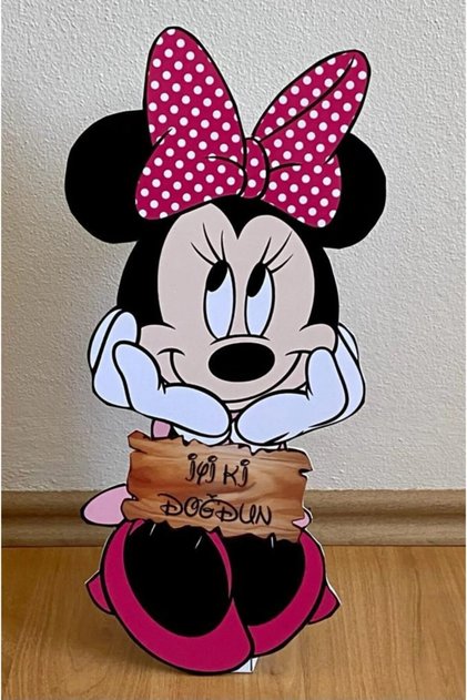 Minnie Mouse Masaüstü Ayaklı Pano (İyi ki Doğdun)