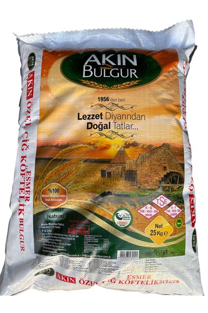 AKIN ESMER ÇİĞ KÖFTELİK BULGUR 25kg