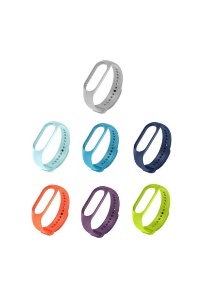 Xiaomi Mi Band 5 6 7 Uyumlu Akıllı Bileklik Tme 7'li Set Kordon Kayış