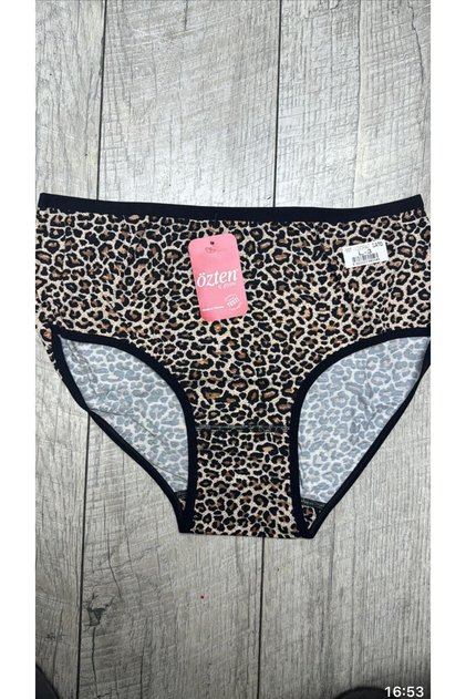 Özten bambu leoparlı bato külot 3 lü