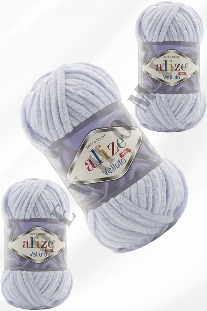 Alize Velluto Velvet Hand Knitting Rope Cardigan Booties Home Boots Scarf Hat Blanket Slippers 3 Pieces