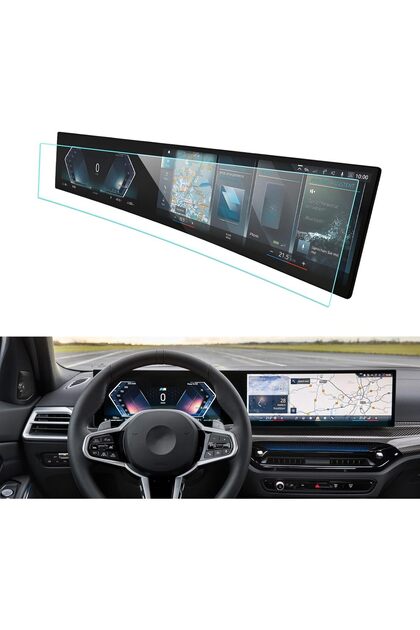 Bmw I7 Compatible 2022-2026 Model Instrument and Touchscreen Information Display 9H Nano Screen Protector