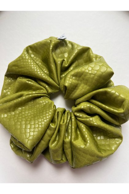 Scrunchie XL Crocodile Pattern Rubber Buckle