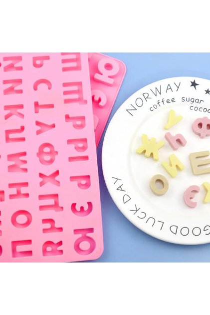 Silicone Russian Letters Chocolate Mold