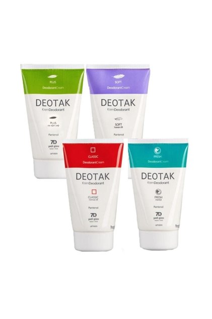 Unisex Krem Deodorant 4'lü Set