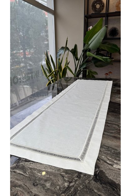 Kolber İşi Leke Tutmaz Runner Ekru