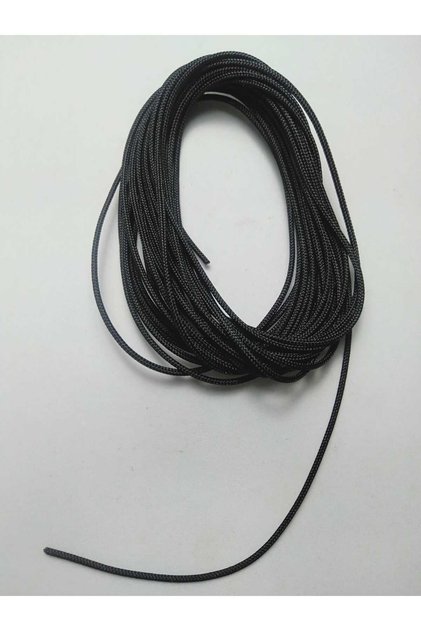 1.5 mm 5 Meters Medium Thickness Cevşen Cord Necklace Cord Amulet Cord Black Color