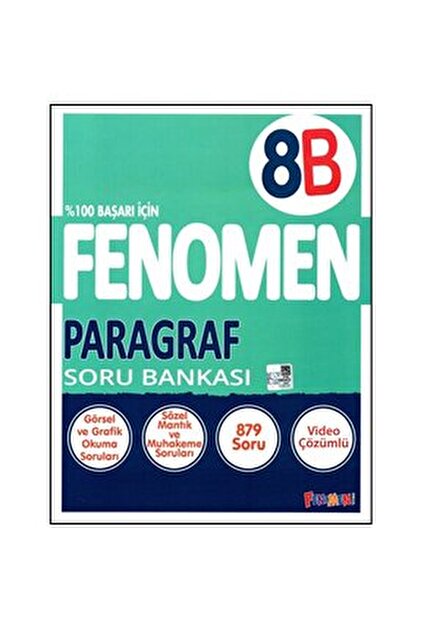 Gama Yayınları FENOMEN 8.SINIF LGS PARAGRAF B SORU BANKASI