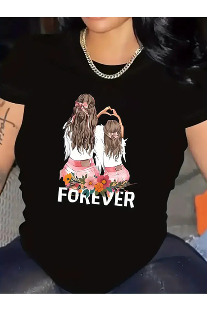 T-shirt Mother and Daughter (ADDY TO 2 BASKETS TO MAKE SINGLE PRODUCT COMBIN)