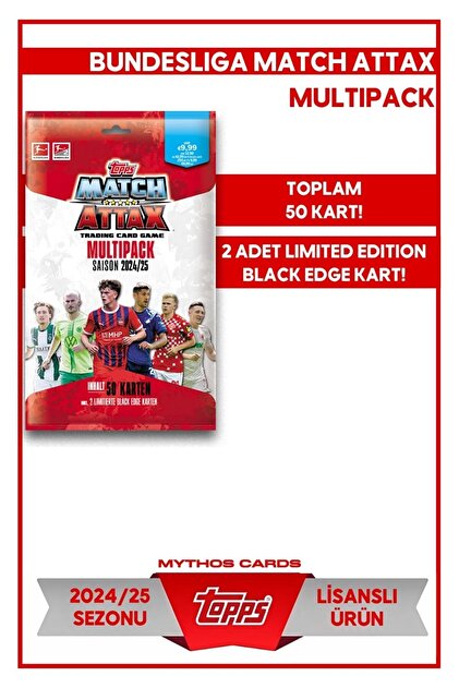 Topps Bundesliga Match Attax 2024/25 - Power-Pack de 18 Cards