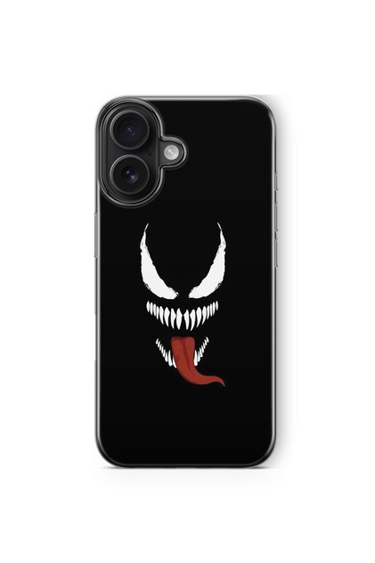 iPhone 16 Compatible Venom Design Printed Transparent Case