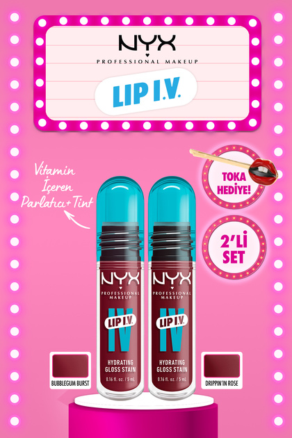 NYX Professional Makeup LIP I.V. Vitamin İçeren Parlatıcı + Tint