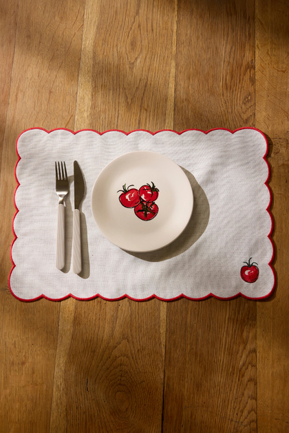 Trendyolmilla Home 4'lü Seramik Baskılı Pasta/Tatlı Tabağı Seti