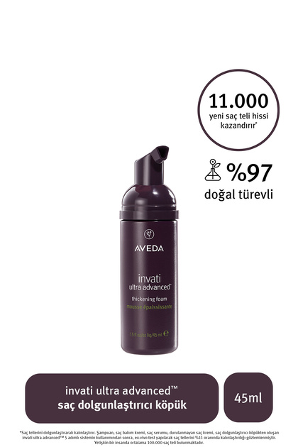 Aveda invati ultra advanced saç dolgunlaştırıcı köpük 45ml