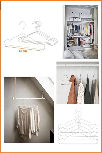 IKEA Stajlıg Beyaz Metal Askı ( 5'li Set ) - Fiyatı, Yorumları