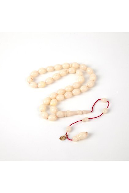 Katalin white cut 7x11 mm rosary - white