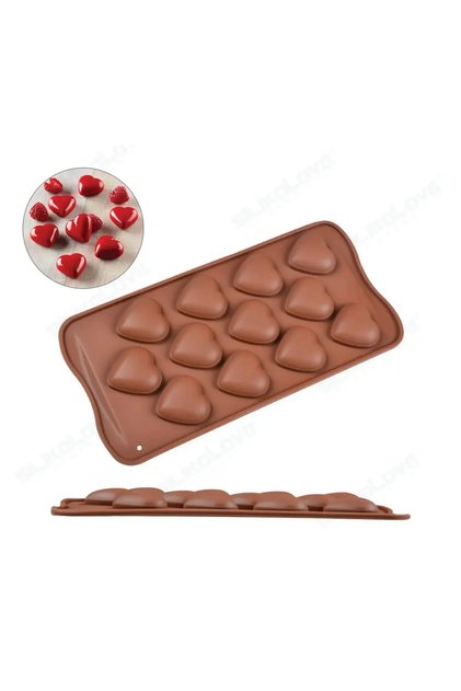 3D Shaped Heart Silicone Chocolate Mold