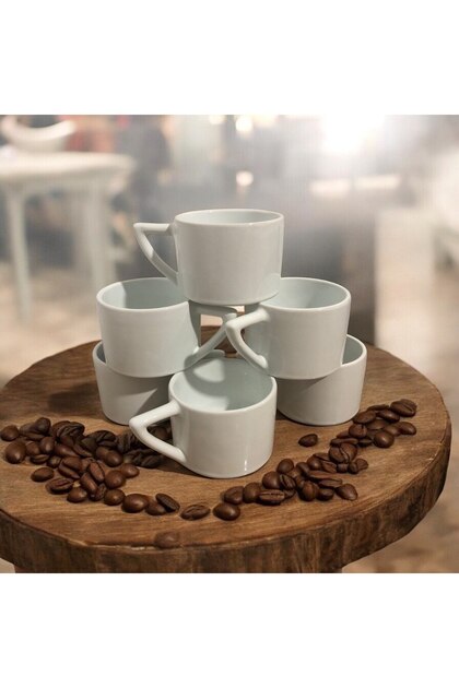 El yapımı mug kupa Espresso kahve bardağı 6 Adet
