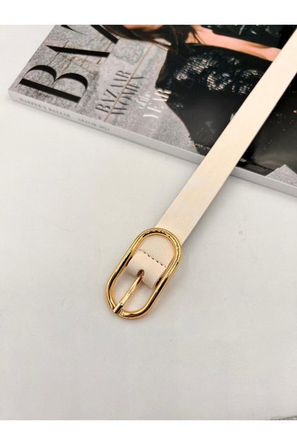 Long Oval Buckle Gold Women's Belt Trouser Belt Dress Belt Shirt Belt Coat Belt