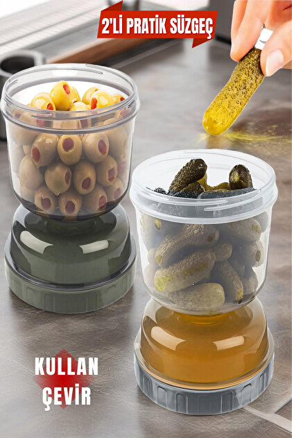 Open Home Concept 2 Adet Kum Saati Süzgeçli Zeytinlik - Zeytin