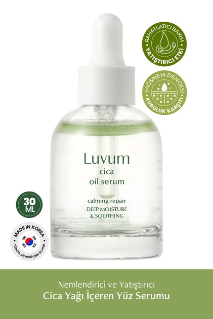 Luvum Cica Oil Serum - Moisturizing and Soothing Face Serum with Cica Oil
