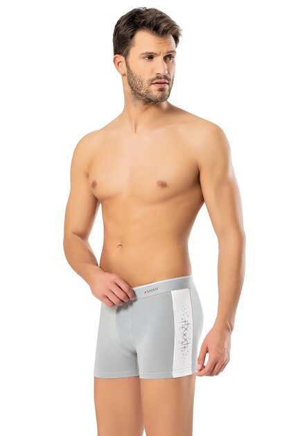 ERDEM İÇ GİYİM Erdem Gray Cotton Elastane Boxer 1477- Trendyol