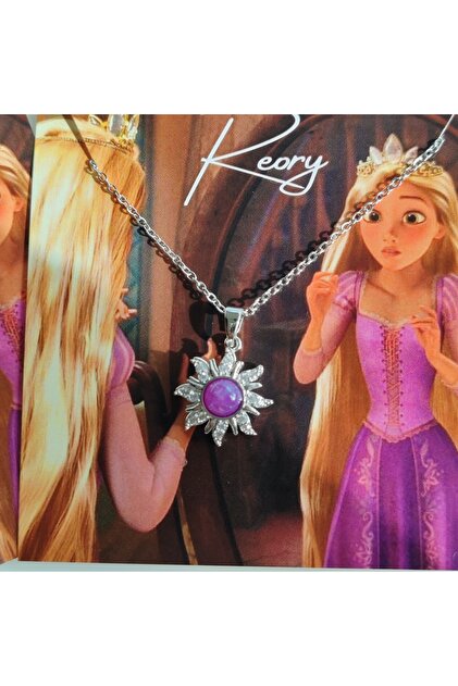 Rapunzel アクセサリートレイ Reory Accessory Rapunzel Spinning Sun Fidget Kolye Dönen Güneş