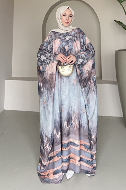 فستان عريض بنمط مختلط من Huma SK-8400