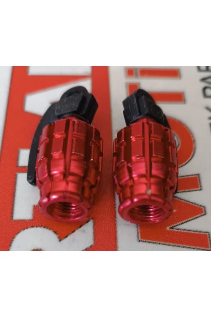 Kırmızı El Bomba Sibop Kapağı Takım 3.5cm x 1.5cm