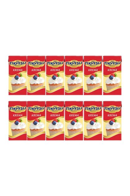 Tikveşli Krema 1 LT x 12 Adet (koli) - Fiyatı, Yorumları