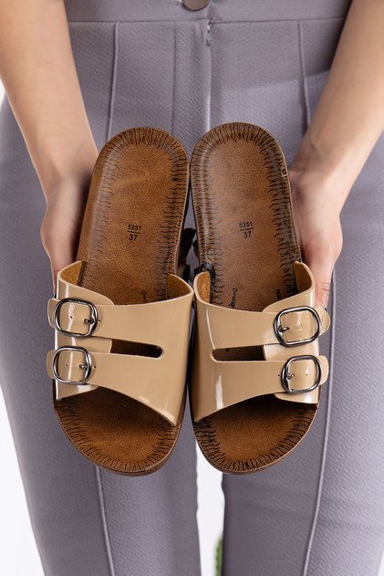 Women's Wedge Heel Anatomical Slippers Black Daily Slippers Comfortable Lightweight Stylish Young Mother Slippers