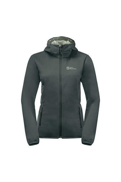 Jack Wolfskin Windhain Hoody Kadın Yeşil Softshell KADIN SOFTSHELL