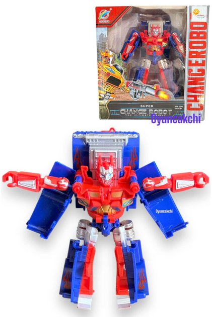 Transformers optimus prime robot olan tır dönüşen oyuncak