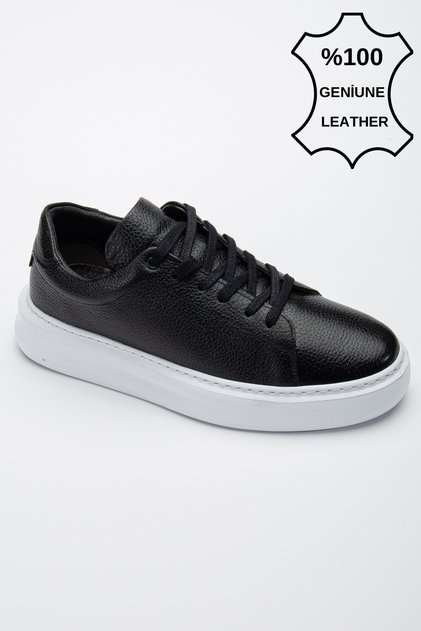 Guaranteed Men's Casual Classic Genuine Leather Sneakers