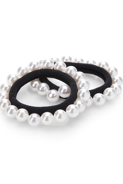 Large Pearl Black Buckle Set 4 Pcs