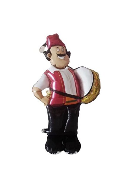 Ramadan Drummer Shaped Footed Foil Balloon 1 Piece
