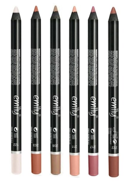 Emily Lip Liner 6 Pack No : 122-203-208-211-217-222