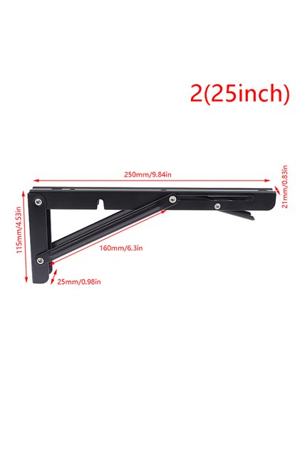 225inch Hot sale 1pc Campervan Folding Bracket Table Shelf Motorhome Caravan Folding Table Accessori