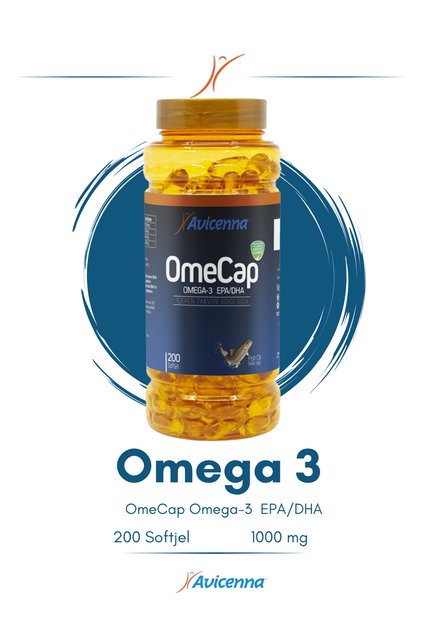 Omecap - Omega 3 1000 Mg Balık Yağı - 200 Softjel Epa - Dha