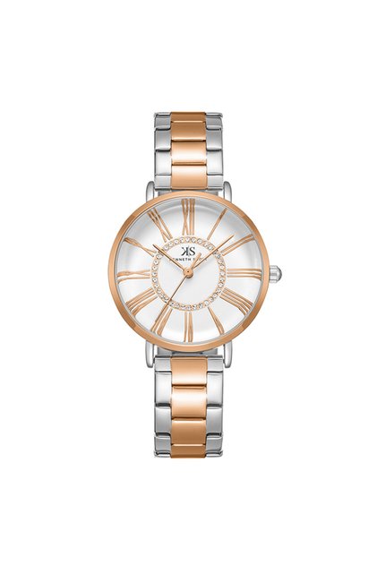 Kenneth Scott K23536-KBKW Women Analog Display Watch & Stainless Steel Strap Rose Gold