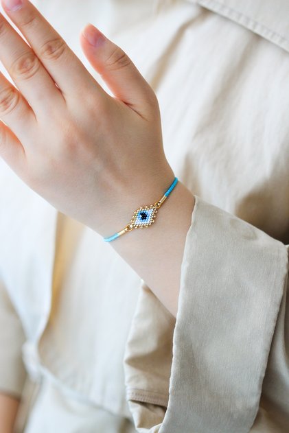 Ka-028 Miyuki Bracelet - Eye Series - Medium