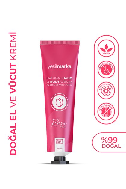 Doğal El ve Vücut Kremi - Günlük Yoğun Nemlendirici Etkili 30 ml
