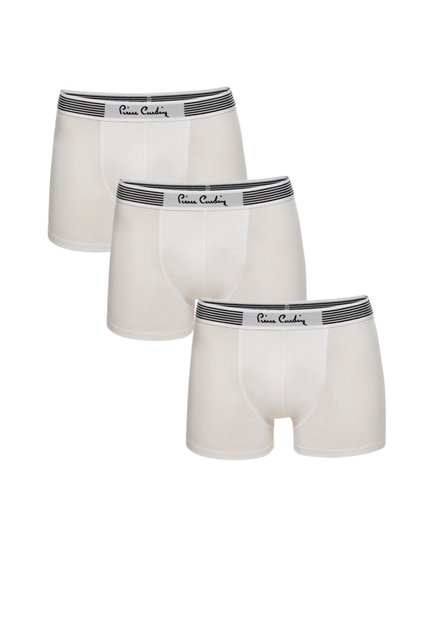 Boxer din bumbac modal alb pentru bărbați din 3 piese Lycra Q4.U.4O.K1.K.A.P.C3