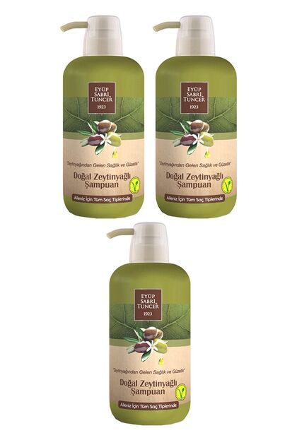 Natural Olive Oil Shampoo 600 ml X3 Pieces