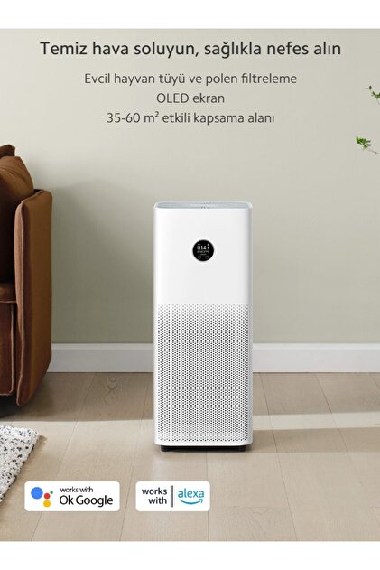 Xiaomi Koku Giderme Üçü Bir Arada filtre 60 m² Etkili Akıllı