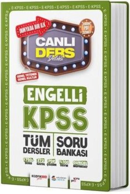 EKPSS Genel Kültür Genel Yetenek Engelli Tüm Dersler Soru Bankası