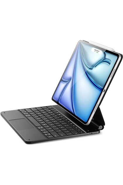 TOKQI İpad Air 13 Inç M3 2025 Uyumlu Manyetik Işıklı Magic Keybord