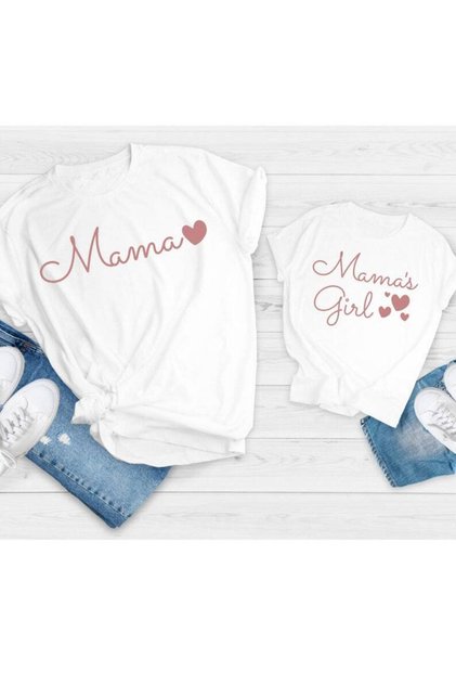 T-shirt Mother and Daughter (ADDY TO 2 BASKETS TO MAKE SINGLE PRODUCT COMBIN)