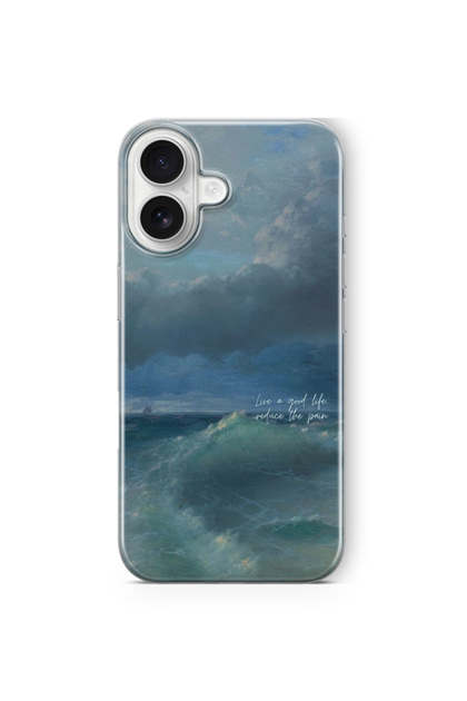 Good Life Design Printed Transparent Case Compatible with iPhone 16 Plus