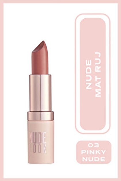 Golden Rose Perfect Matte Lippenstift Nr.01 Pinky Nude – Samtig-matte Farbe, Intensive Deckkraft
